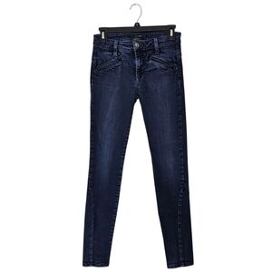 Joe's Jeans Flawless Mid Rise Skinny Dark Blue Jeans 26 Preowned